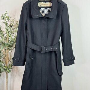 Burberry Women's wool Trench Coat with Belt 12US 14UK